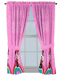 Sunny Side Up Minnie Mouse Curtains for Kids Bedroom 4-Piece Drape Set Pack of 2