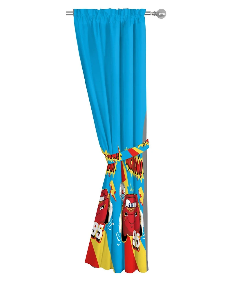 Sunny Side Up Pixar Cars Curtains for Kids Bedroom 4-Piece Drape Set Pack of 2