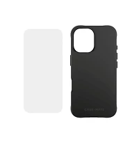 Case-Mate Protection Pack Tough MagSafe Case and Glass Screen Protector for Apple iPhone 16-Clear