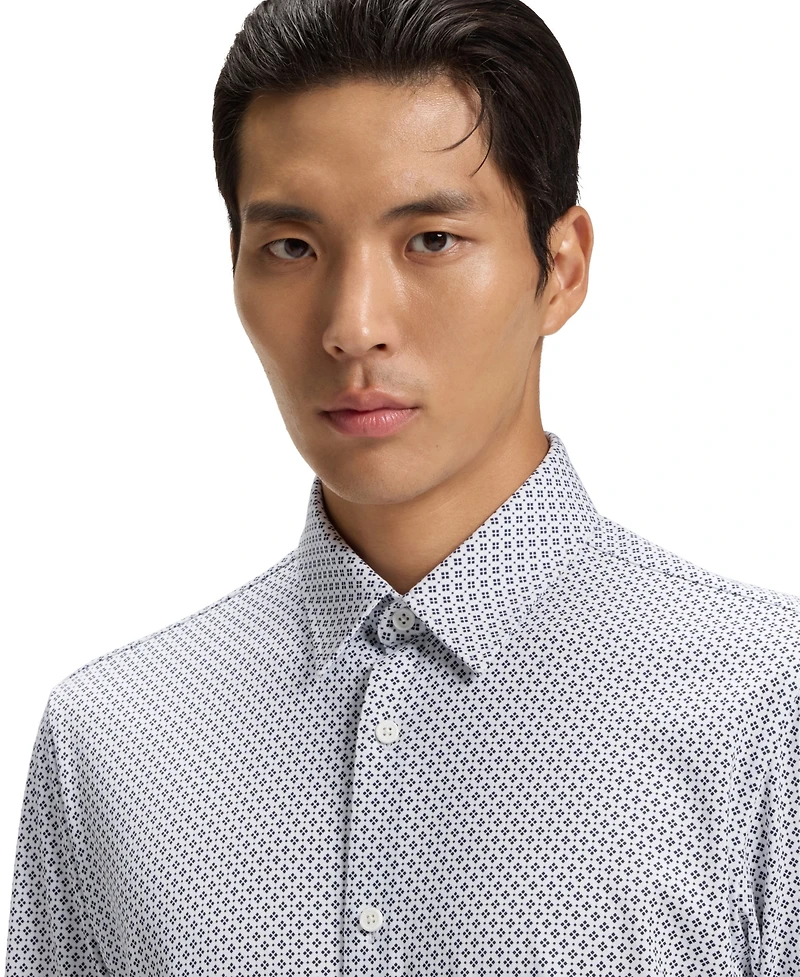Boss by Hugo Men's Cotton Blend Slim-Fit Dress Shirt