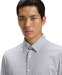Boss by Hugo Men's Cotton Blend Slim-Fit Dress Shirt