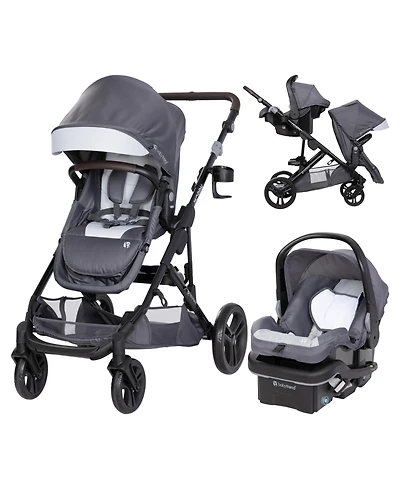 Baby Trend Morph Single to Double Modular Travel System - Dash Grey