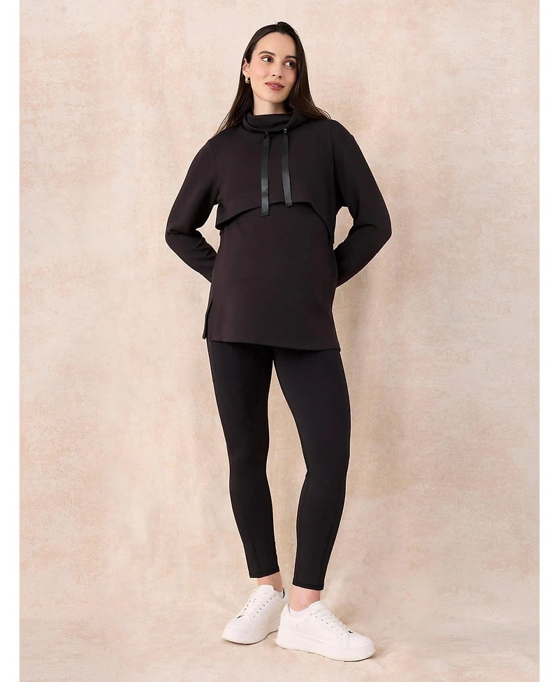 Motherhood Maternity Women's Active Over the Belly Leggings