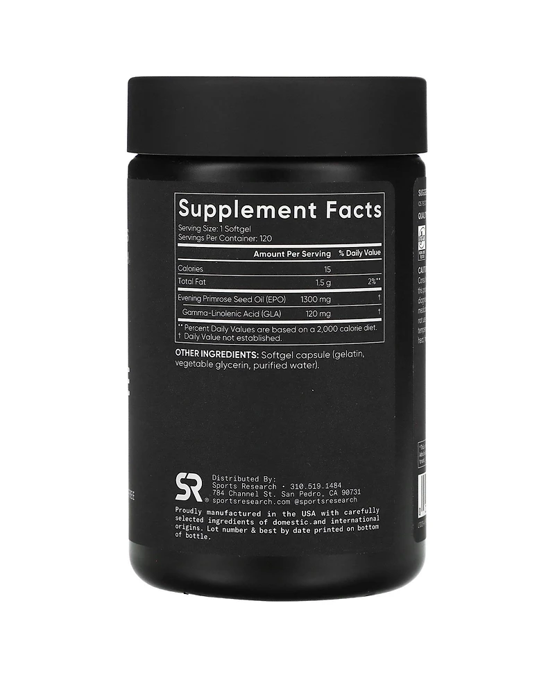 Sports Research Evening Primrose 1 300 mg