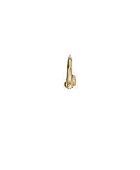 Diesel Unisex Diesel Gold-Tone Stainless Steel Hoop Earring