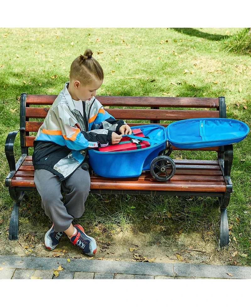 GoPowerBike GoVoyage 3-Wheel Kids Luggage Scooter with Light-Up Wheels