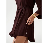 Guess Women's Wanda Long Sleeve Flare Dress