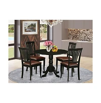 East West Furniture 5 Pc Table set - Dinette Table and 4 dinette Chairs
