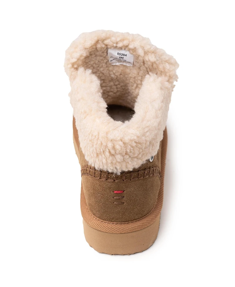 Minnetonka Women's Chandra Suede Berber Lined Ankle Boots