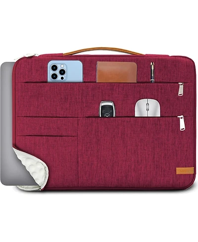 16 inch Laptop Sleeve Bag, Slim Lightweight Multiple Pockets Computer Cover Notebook Ultrabooks Carrying Case fit for Acer Asus Dell Lenovo Hp Toshiba