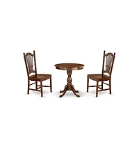 East West Furniture 3-Pc Dining Set