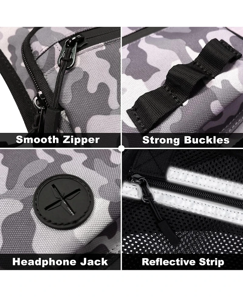 Running Chest Pack Lightweight: Outdoor Sports Vest Bag - Phone Holder Cycling Hiking Workout Skiing for Men Women(Navy)