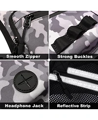Running Chest Pack Lightweight: Outdoor Sports Vest Bag - Phone Holder Cycling Hiking Workout Skiing for Men Women(Navy)