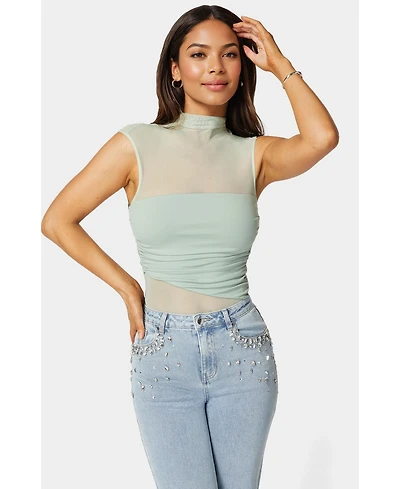 Bebe Draped Knit Bodysuit