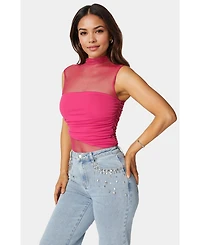 Bebe Draped Knit Bodysuit