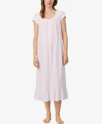 Eileen West Women's Cap Sleeve Long Nightgown
