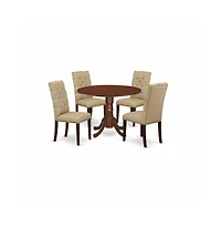 East West Furniture Dining Room Set Mahogany