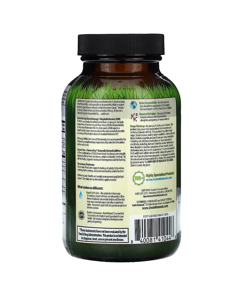 Irwin Naturals Berberine-Body + Fat Burner