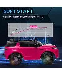Qaba Land Rover Licensed 12V Kids Ride on Car w/ Soft Start,