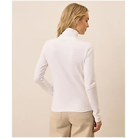 Pact Women's Luxe Stretch Jersey Slim Turtleneck