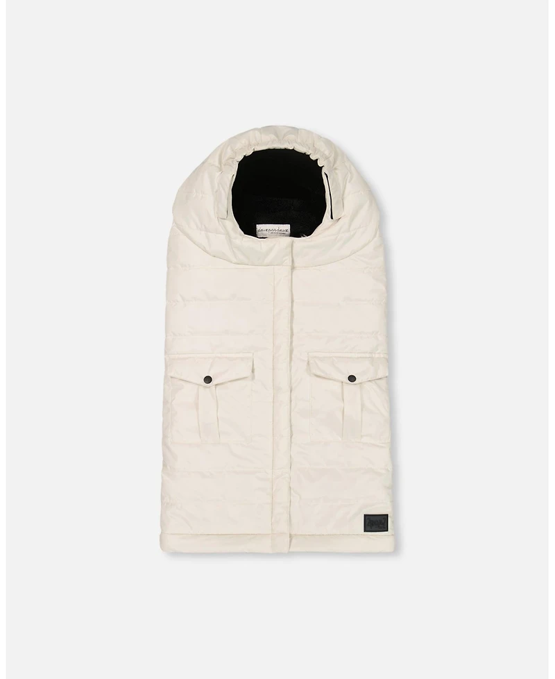 Deux par Deux Baby Unisex Evolutive Baby Footmuff Designed for Car Seat and Stroller Off-White - Baby|Toddler