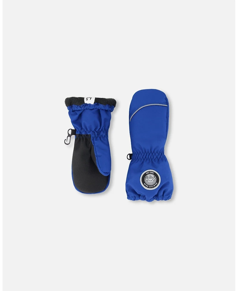 Deux par Deux Baby Boy Winter Mittens Play Royal Blue - Baby