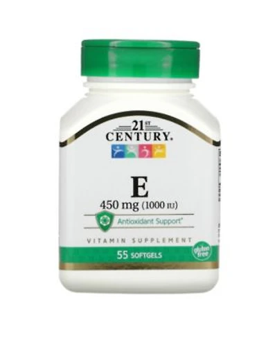 21st Century Vitamin E 450 Mg 1 000 Iu 55 Softgels