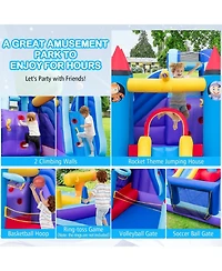 Akiudex Rocket-Themed Inflatable Water Slide Park