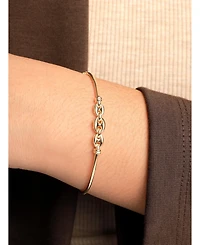 Devata Mariner Bangle Bracelet in 14K Gold, Fits Small to Medium Wrist, approx. 3.5 grams