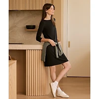 Pact Organic Cotton Softspun Boat Neck Dress