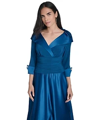Jessica Howard Women's Petite 3/4-Sleeve Dress