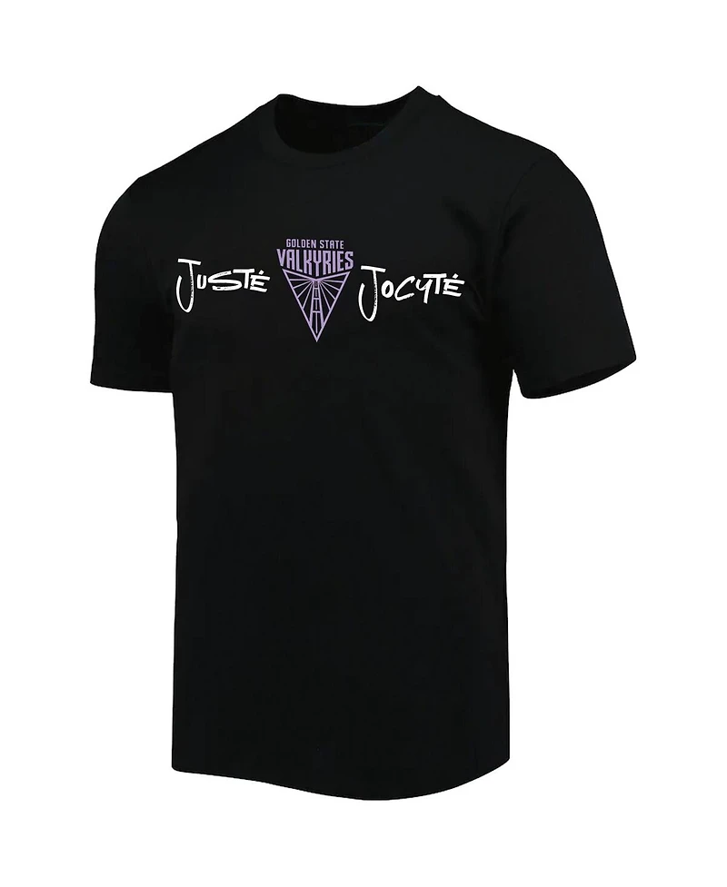 Round21 Men's and Women's Juste Jocyte Black Golden State Valkyries Name Number T-Shirt