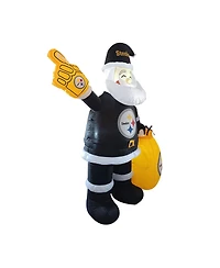 Logo Brands Pittsburgh Steelers 7' Inflatable Santa