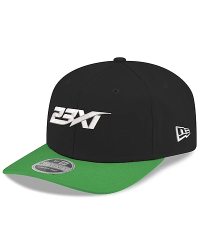 New Era Men's Black/Green 23XI Racing 9SEVENTY Team Adjustable Hat