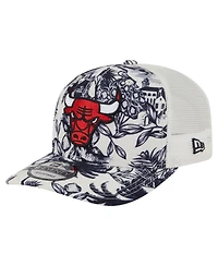 New Era Men's White Chicago Bulls Lemon Tree 9SEVENTY Adjustable Hat