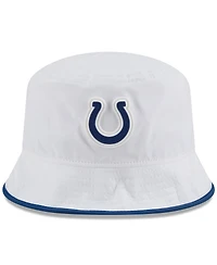 New Era Men's White Indianapolis Colts 2025 Nfl Training Camp Stretch Bucket Hat