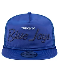 New Era Men's Royal Toronto Blue Jays Retro Satin Script Golfer Adjustable Hat