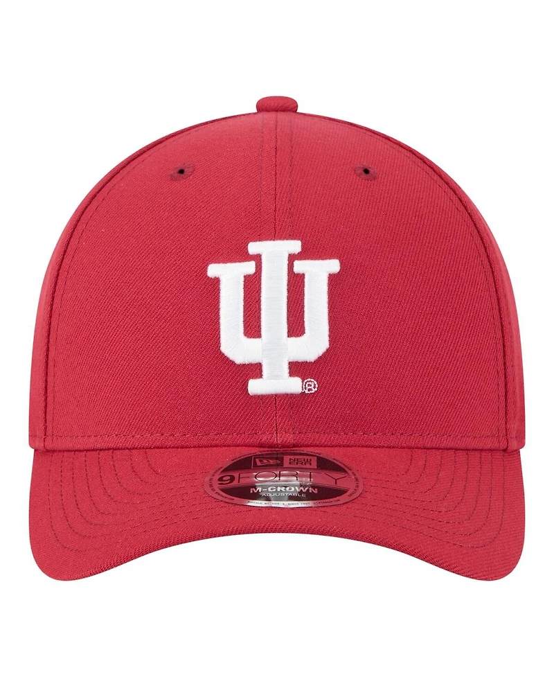 New Era Men's Crimson Indiana Hoosiers Team Collective 9FORTY M-Crown Adjustable Hat