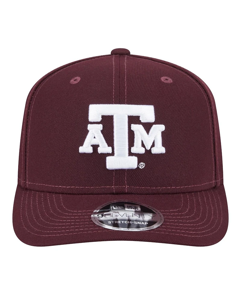New Era Men's Maroon Texas A M Aggies Team Collective 9SEVENTY Stretch snap Adjustable Hat