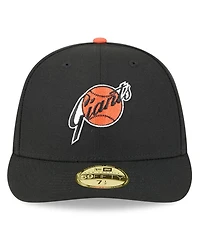 New Era Men's Black San Francisco Giants Baseball Hall of Fame 59FIFTY Low Profile Fitted Hat