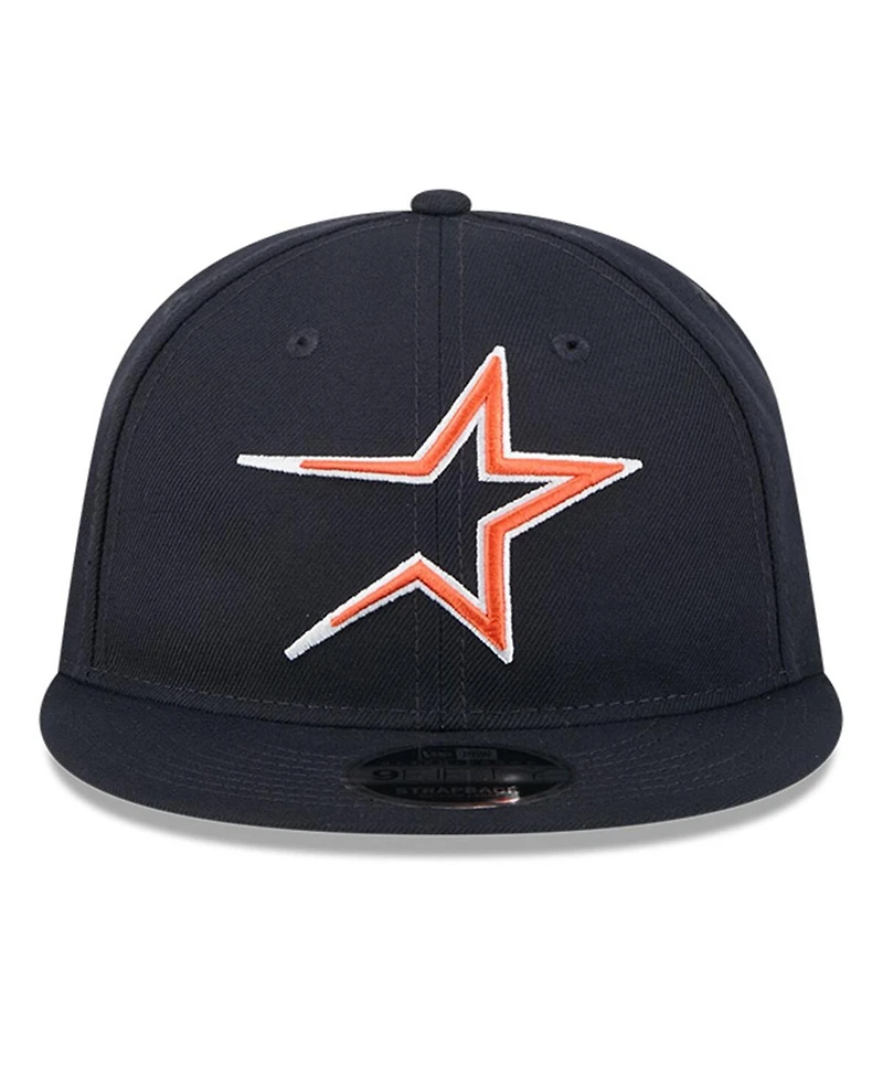 New Era Men's Navy Houston Astros Baseball Hall of Fame Retro Crown 9FIFTY Adjustable Hat