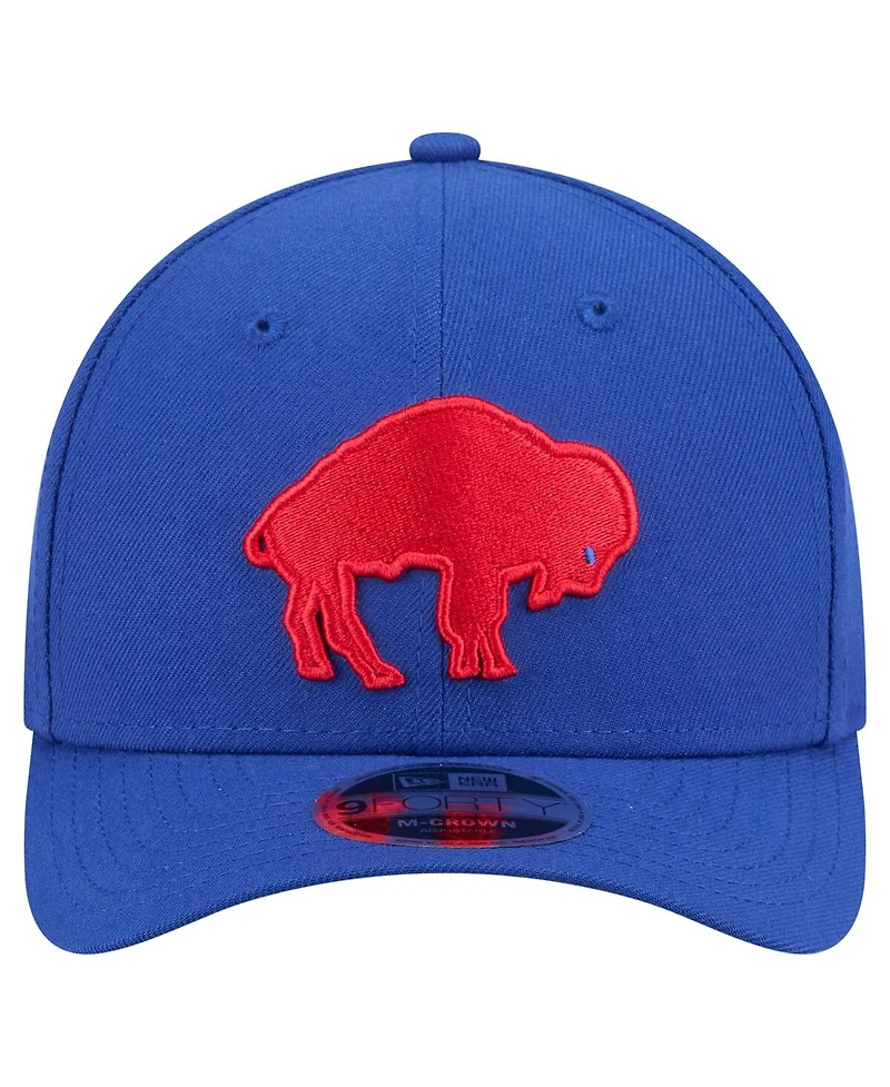 New Era Men's Royal Buffalo Bills Team Collection 9FORTY M-Crown Adjustable Hat