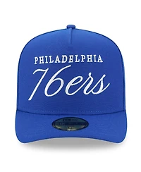 New Era Men's Royal Philadelphia 76ers 2025 Nba Draft A-Frame 59FIFTY Fitted Hat