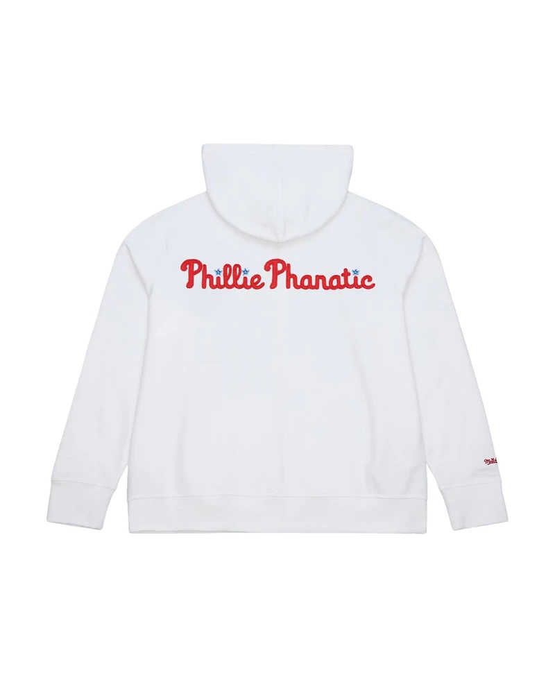 Mitchell & Ness Women's White Philadelphia Phillies Full-Zip Hoodie