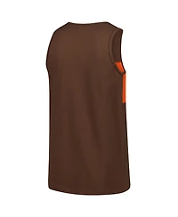 Mitchell & Ness Men's Brown Cleveland Browns Retro Color Block Tank Top