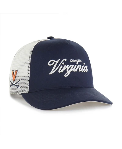 '47 Brand Men's and Women's Navy Virginia Cavaliers Contemporary Basics Foundation Trucker Hitch Adjustable Hat