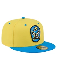 New Era Men's Yellow/Blue Sacramento River Cats Copa de la Diversion 59FIFTY Fitted Hat