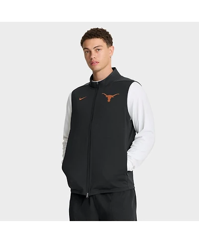 Nike Men's Black Texas Longhorns Primetime Victory Performance Full-Zip Vest