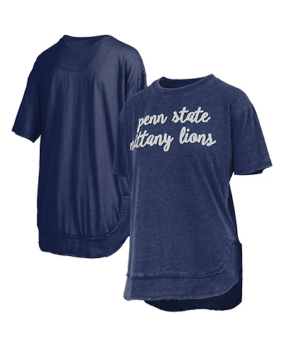 Pressbox Women's Navy Penn State Nittany Lions Poncho T-Shirt
