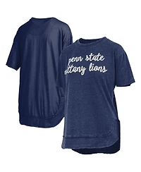 Pressbox Women's Navy Penn State Nittany Lions Poncho T-Shirt